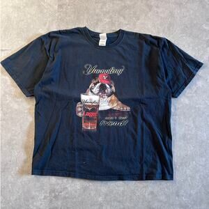2000s Vintage Yuengling Beer Bulldog Black T Shirt Size XXL
